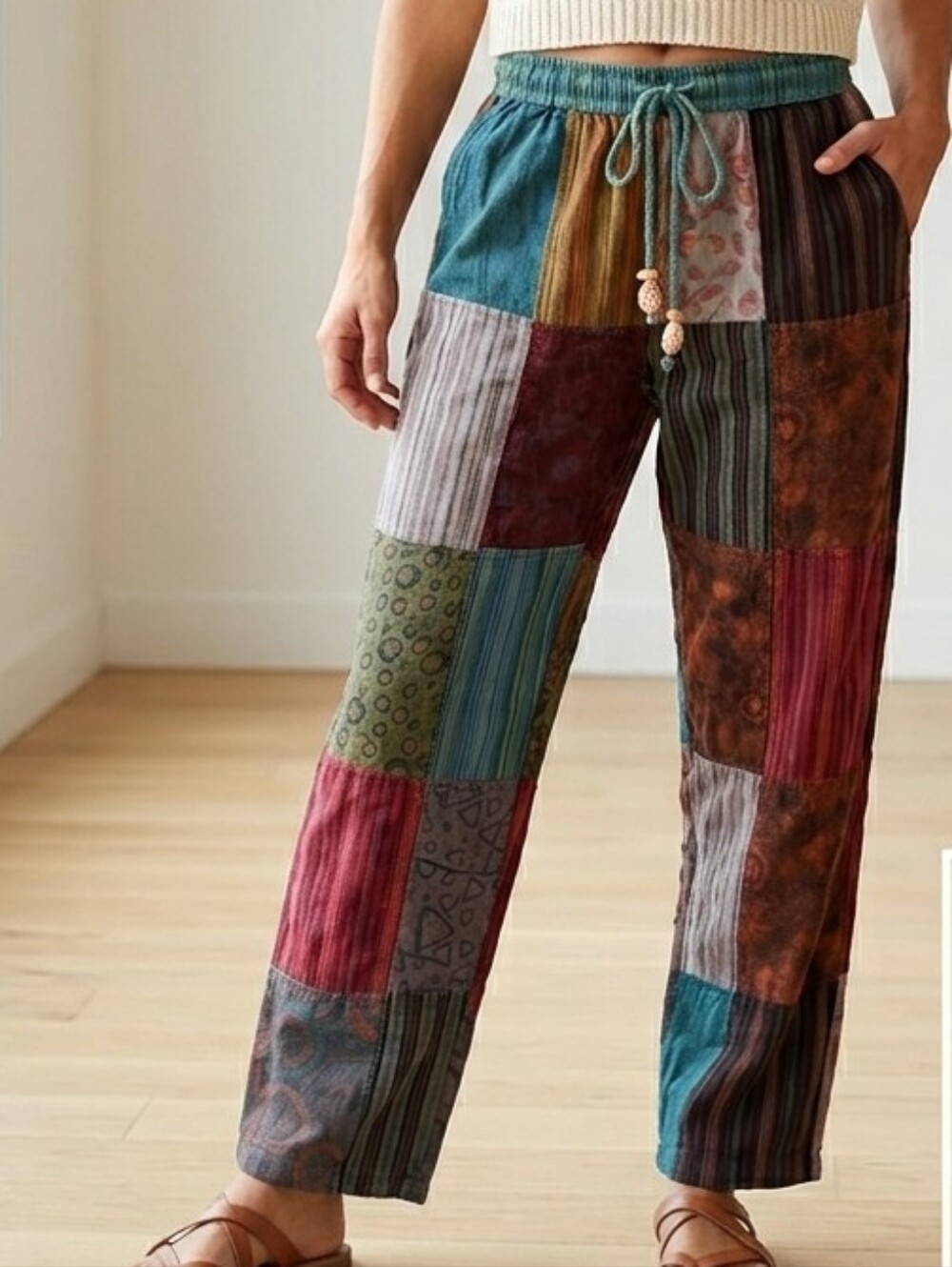 Kathmandu Imports Boho Hippi Patchwork Pants Size Small